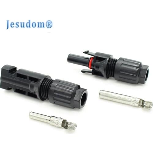 1 Pair Solar Connector PV Plug Cable Connectors Male and Female IP67 TUV 1000Vdc for Cable 2.5mm2 4mm2 6mm2