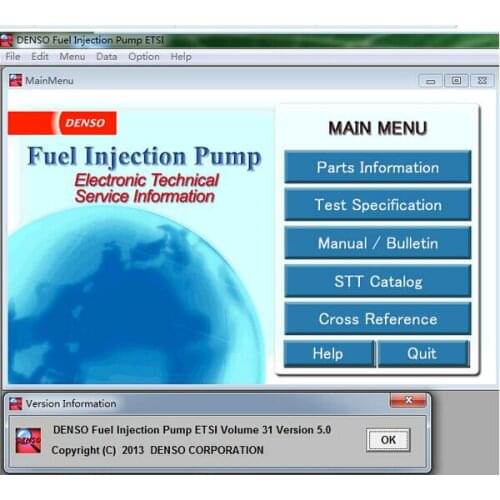 ForDenso Fuel Injection Pump ETSI version 5.0 (Electronic Technical Service Information) ETSI 2013
