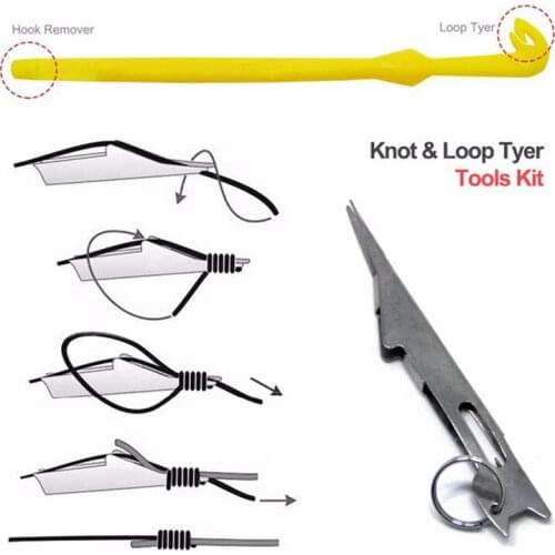Typing Node And Disgorger Hook Loop Fast Draw Fishing Line Tier Kit Tool Drop Shipping