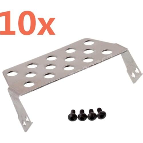 10 Pieces RC Cars Aluminium Alloy Front Rear Chassis Armor Protection Plate For 1/10 RC Crawler Car Traxxas RC4WD TRX-4 TRX4 T4