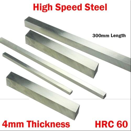 300*40*4mm 300x40x4 300*50*4 300x50x4 4mm Thickness HRC60 HSS Rectangle Metalwork Boring Bar Fly Cutter Cutting Lathe Tool Bit