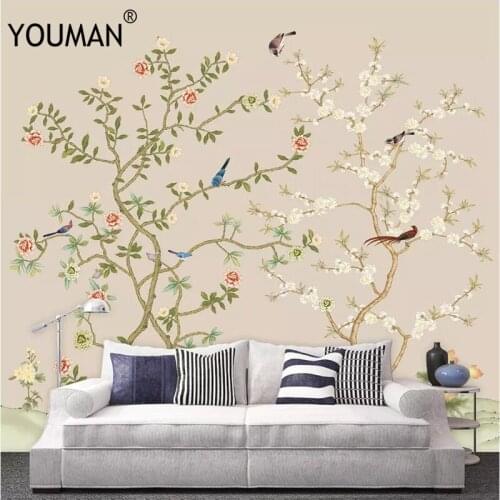 Wallpapers YOUMAN Custom Size 3D Wall Mural Wallpaper Photo Wall Paper For Living Room Chinese Style Bedroom Wall Mural Hotel