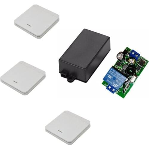 433MHz 86 Wall Switch Home Wireless Remote Control Transmitter Sticky RF Smart , Hallway Lights in Living room Bedroom