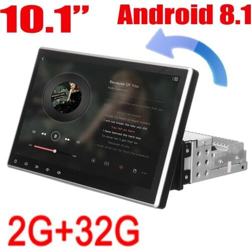 New Universal 10.1 inch Android 8 rotating Screen Car Multimedia Player GPS Navigation Stereo Radio for Volkswagen Nissan Toyota