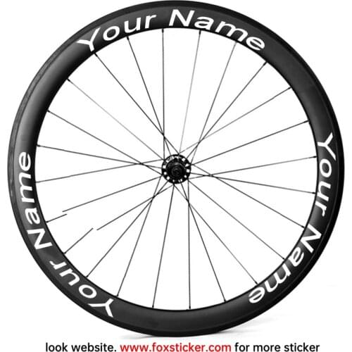 Customized Bicycle Wheel Stickers Cycle Bike Rim Decals for Road Bike Mountain Bike BMX Wheel