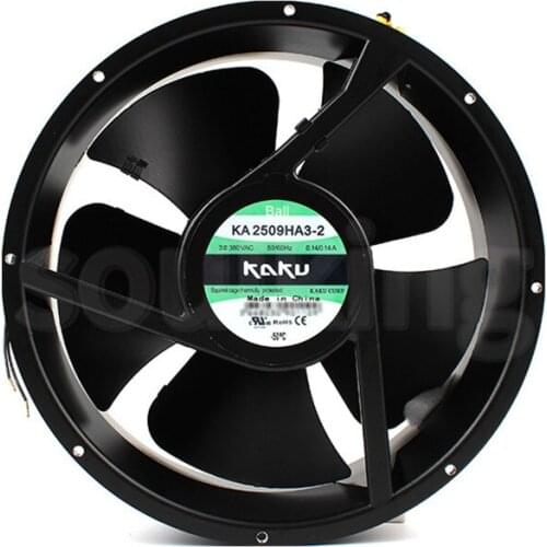 KA2509HA3-2 380V 0.14A 25089 3-phase all-metal high temperature resistant fan 6months Warranty