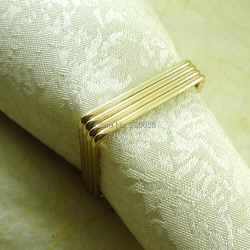 Metal square napkin rings wholesale napkin holder