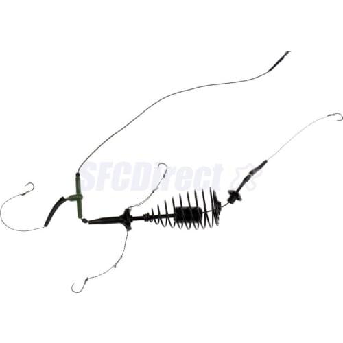 Carp Fishing Feeder Cage with 4 Line Hooks Hair Rig Set Coarse Fishing Accessories Tackles