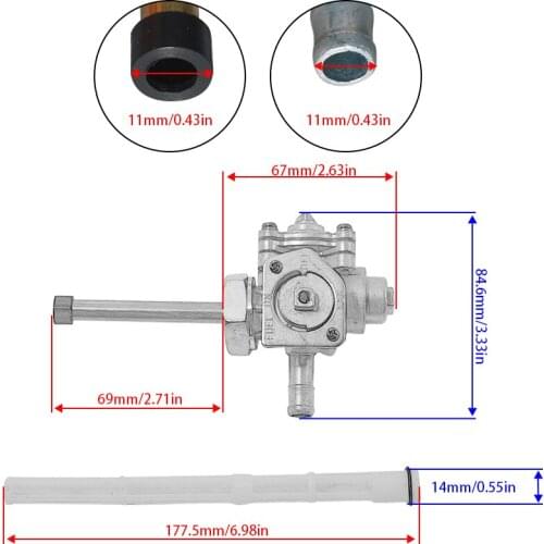 Motorcycle Gas Fuel Petcock Tap Valve Switch Pump For Honda CBR250 RH MC17 VTZ250 H/J/K VTR250 Motorcycle Accessories