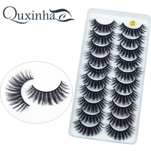NEW5/10Pairs 3D Faux Mink Eyelashes Natural Thick Long False Eyelashes Dramatic Fake Lashes Makeup Extension Eyelashes maquiagem
