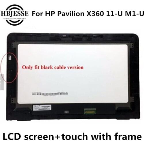Original For HP Pavilion x360 11-U series 11-U053TU LCD with Touch Digitizer Assembly Frame 1366*768 For HP Pavilion M1-U series