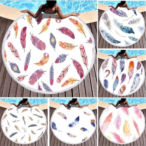 Feather tassel Pareo beach Fringed beach towel Round beach towel luxury beach towel Beach cover up Towel beach Towels miraculous