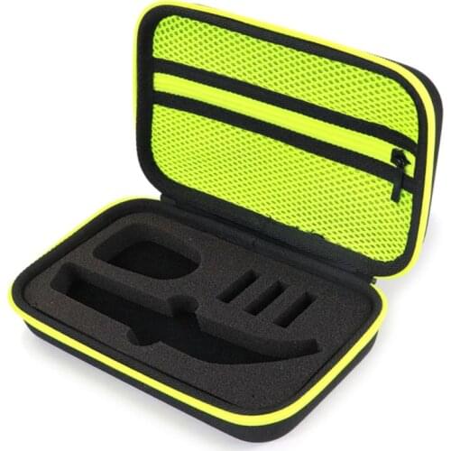 Portable Shaver Case OneBlade Trimmer and Accessories EVA Travel Bag Zipper Storage Pack Box Pro QP150/QP6520/QP6510