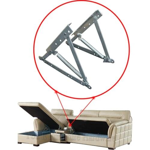 Adjustable metal Sofa bed storage mechanism bed lift hinge with spring D10-1