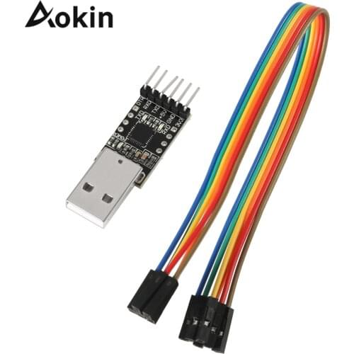 CP2102 USB 2.0 To UART TTL 6 PIN Module Serial Converter With Dupont Cables Support Windows 2000/XP OS9 Linux 2.40 For Arduino