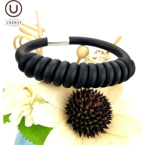 UKEBAY 2020 New Handmade Twine Charm Bracelets Women Cuff Bracelet Black Elasticity Chain Love Jewelry Fashion Bangles Wholesale