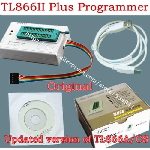 V10.22 XGecu TL866II Plus USB programmer nand flash 24 93 25 mcu Bios EPROM replace TL866CS/TL866A Progrmamer