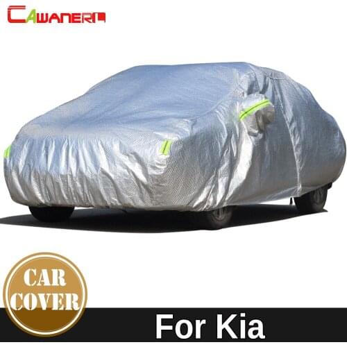 Cawanerl Thicken Cotton Car Cover Sun Snow Rain Protect Waterproof Cover For Kia Cerato Soul Optima ceed K9 Picanto Rondo Venga