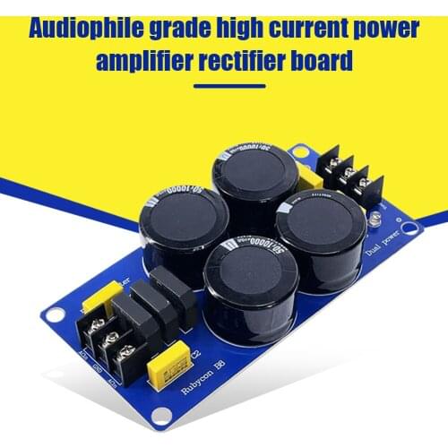 WEAH-B8 Rectifier Filter Power Supply Module Board 300V 40000uF Amplifier Capacitor Solder-free DIY PCB with Power Indicator