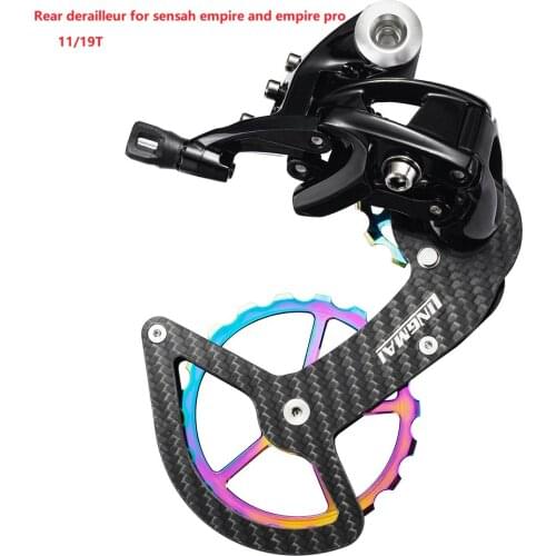 SENSAH Rear Derailleur 11/12 Speed LONG Cage (Max. 34 Teeth ) Road Bike Derailleur Carbon Cage For SRAM Derailleur Groupset