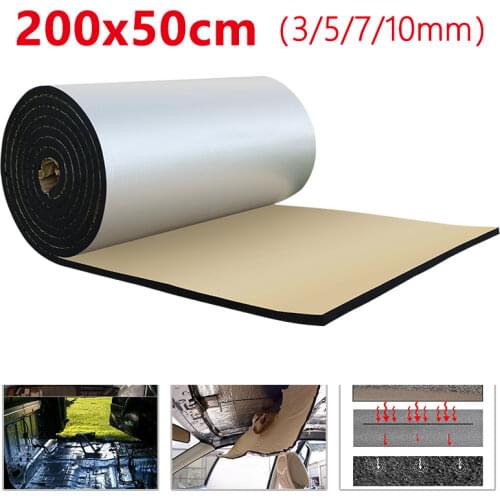 500*2000mm Sound Heat Proofing Car Sound Deadener Insulation Underlay Mat Car Sound Proofing Deadening Foam Auto Accessories