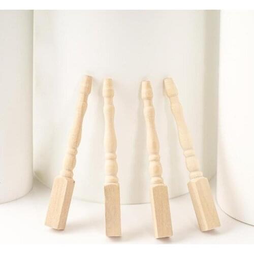 1:12 Doll House Doll House Simulation Model {table Legs} Pocket Type Furniture Mini Table Wooden A Dollhouse Is Diy Chair L L2X0