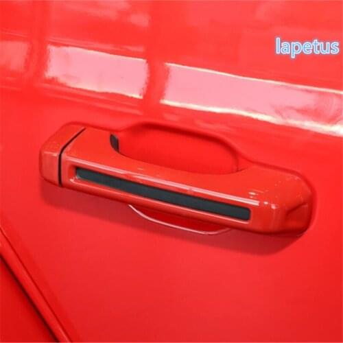 Lapetus Car Door Doorknob + Tailgate Door Handle Cover Trim Fit For Jeep Wrangler JL 4 Door Model 2018 2019 2020 Exterior Kit