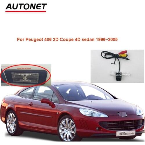 Autonet car rear view camera For Peugeot 406 2D Coupe 4D sedan 1996~2005 Backup HD Camera /license plate camera