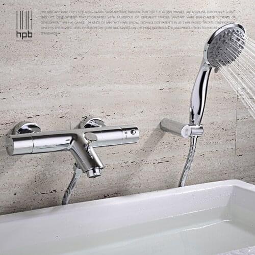 Free shipping thermostatic valve waterfall bathtub faucet,brass Hot and cold bath faucet,waterfall bathroom faucets Shower Set
