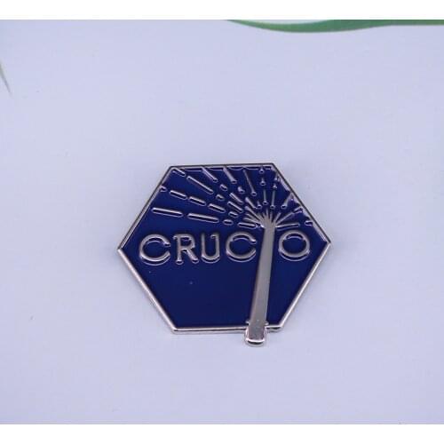 Crucio Spell brooch