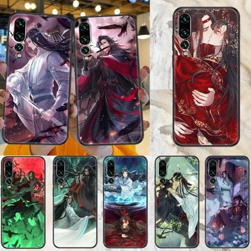 Mo dao zu shi Anime Phone case For Huawei P Mate P10 P20 P30 P40 10 20 Smart Z Pro Lite 2019 black tpu bumper fashion back 3D