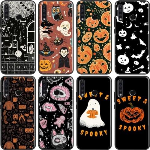 Pumpkin Bat Witch Cover For Huawei Honor 10 Lite 9 20 10i 8X 9X 10X Lite 8A 9A 8S 9S 4C 6C 7C 7A Pro Cover