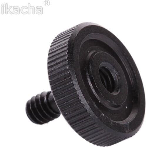 Black 1/4 Male to 1/4 Female Screw Adapter For Camera Tripod L Type Bracket Stand Holder