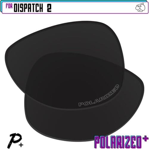 EZReplace Anti-Seawater Polarized Replacement Lenses for - Oakley Dispatch 2 Sunglasses - Black P Plus
