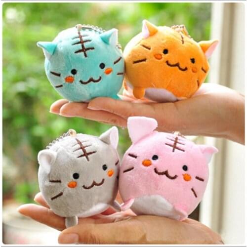 JETTING Plush Kawaii Squishy Tiger Cat Cartoon Pendant Charms Kawaii Cell Phone Straps Gift