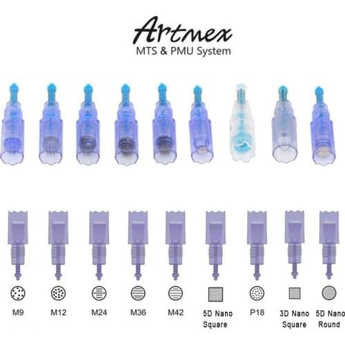 50pieces M9/M12/M24/M36/M42/P18/Nano replaced cartridges for Dr.pen A3 Artmex v3 v6 v8 V9 v1 anti aging micro-needles derma pen