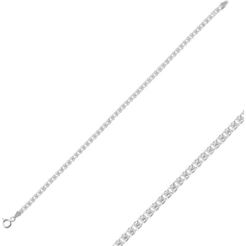 KUTAYDAN 925 Sterling Silver 50 Micron Love Chain Bracelet