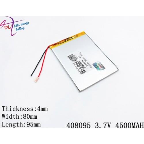 Liter energy battery 408095 3.7V 4500MAH P75A cable lixin s16 tablet VX545HD P76TI Large capacity tablets dedicated battery