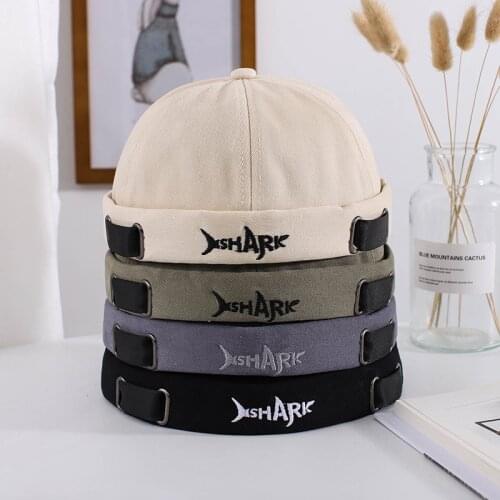 Fashion Men Docker Cap Skullcap Retro Sailor Cap Beanie Hats Men Women Warm Bucket Cap Brimless Hat Skullcap Bonnet Dad Caps