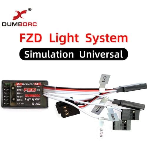 FZD LED Controller Module Light System for DumboRC X4 X5 X6 X6P Transmitter JJRC 1/10 1/8 TRX4 Axial SCX10 D90 RC Car DIY Parts
