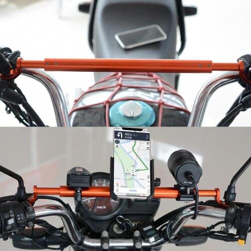 Reliable Motorcycle Aluminum Alloy Balance Bar Handlebar Crossbar Phone Bracket Motorcycle Accessories Supplies Goods