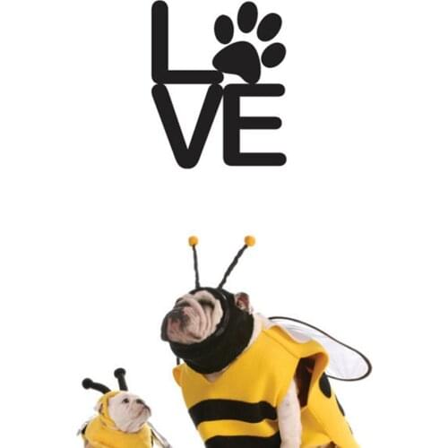 LOVE PAW DECAL WALL STICKER LAPTOP CAT DOG PUPPY CAR WINDOW