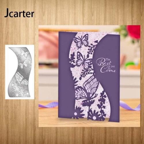 2021 New Flowers Butterfly Frame Metal Cutting Dies Craft Handmade Knife Mould Blade Punch Stencils Dies Cut Scrapbooking Model