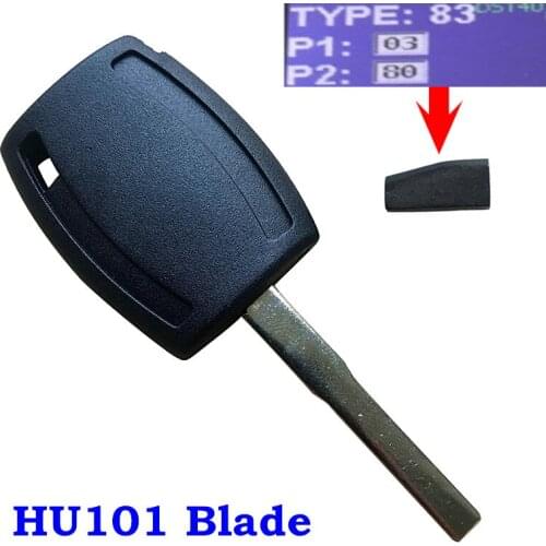 New Uncut Replacement 4D63 80Bit ID83 Transponder Ignition Car Key Fit For Ford Fiesta Mondeo For Focus C-Max Galaxy Key Case