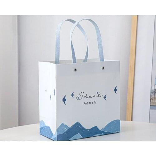 OEM Custom Printed Your Own Logo White Brown Kraft Gift Craft Shopping Paper Bag With Handles --XP2223