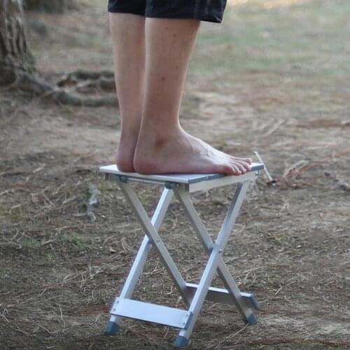Portable Folding Stool, Heavy Duty Outdoor Folding Chair Unfold Size