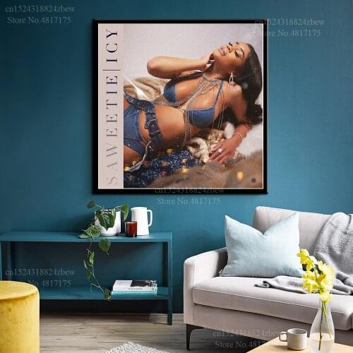 Saweetie Poster Rapper Singer Music Album Back to the Streets Best Friend Canvas Painting Wall Art Posters and Prints Home Decor