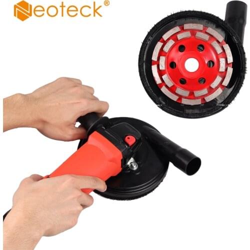 Neoteck Universal 5-Inch + 125mm Diamond grinding cup wheel Expert Surface Grinding Dust Shroud for Angle Grinder For Hitachi
