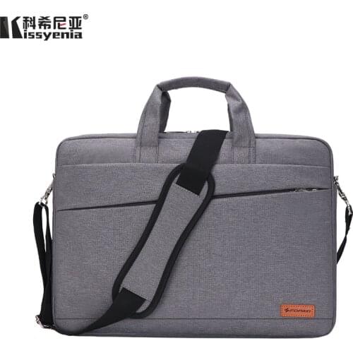 Kissyenia Waterproof Laptop Briefcase Men Women 13 14 15inch Computer Bag Business Laptop Case Flight Travel Shoulder Bag KS1251