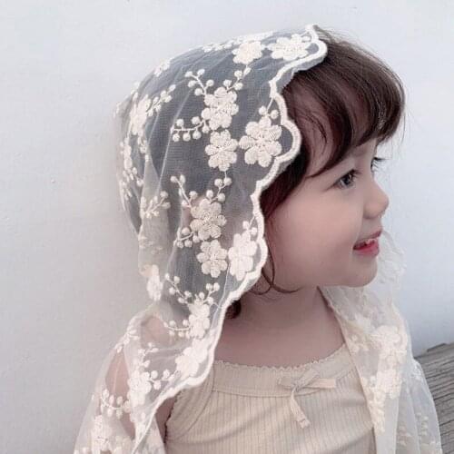 1-7Y Baby Girl Clothes Lace Floral Sun Protection Clothing Thin Breathable Air Conditioning Kid Hoodie Coat